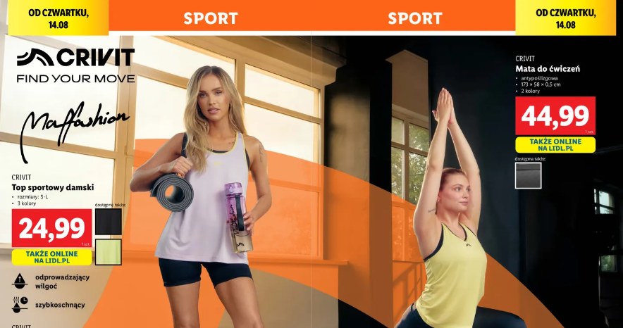 Kolekcja sportowa od znanej influencerki w Lidlu! /Lidl - materiały prasowe /INTERIA.PL