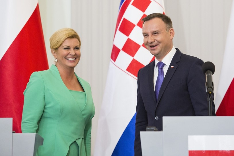 Kolinda Grabar-Kitarović i Andrzej Duda /Andrzej Hulimka  /Reporter
