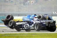 Kolizja Fisichelli z Webberem wyeliminowała obu kierowców /AFP