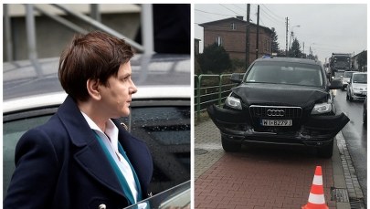 Kolizja kolumny rządowej. W aucie Beata Szydło