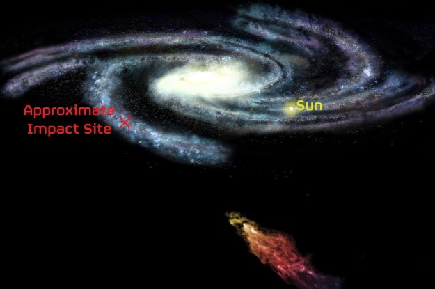 Kolizja naszej galaktyki z Chmurą Smitha raczej nie zagrozi Ziemi /materiały prasowe