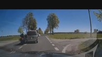 Kolizja z udziałem motocyklisty. Policja opublikowała wideo
