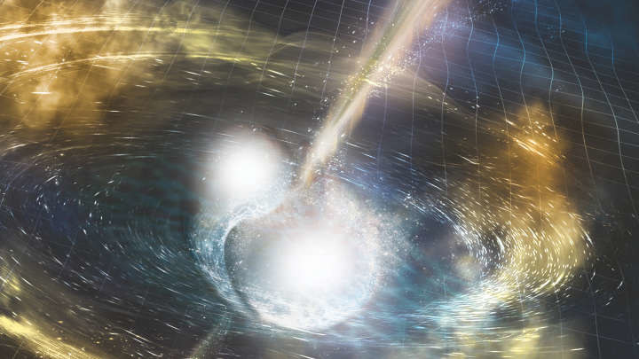 Kolizje gwiazd neutronowych mogą pozwolić na najdokładniejszy pomiar stałej Hubble'a /NASA