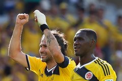 Kolumbijczycy w euforii po wygranym meczu z Grecją