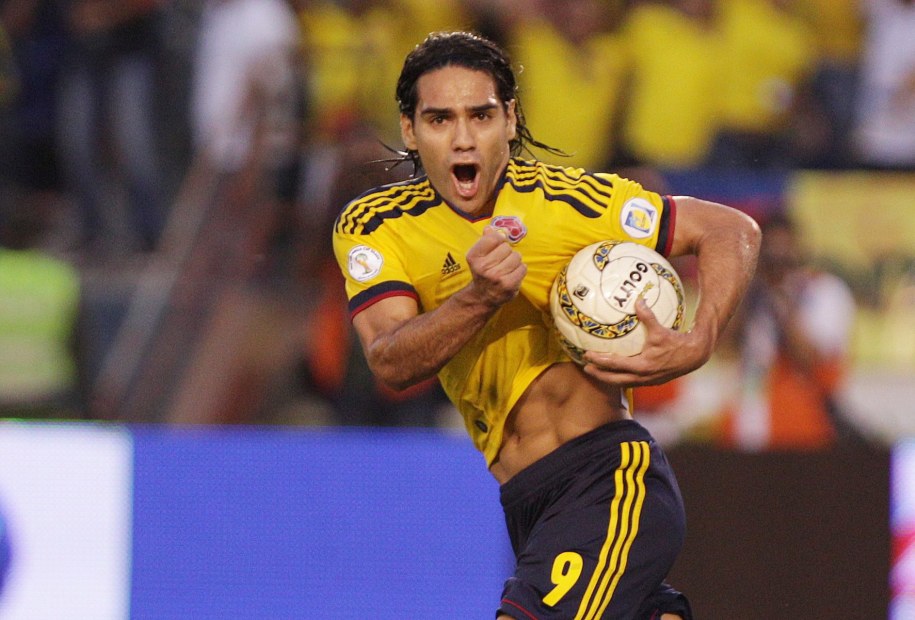 Kolumbijczyk Radamel Falcao /MAURICIO DUENAS /PAP/EPA