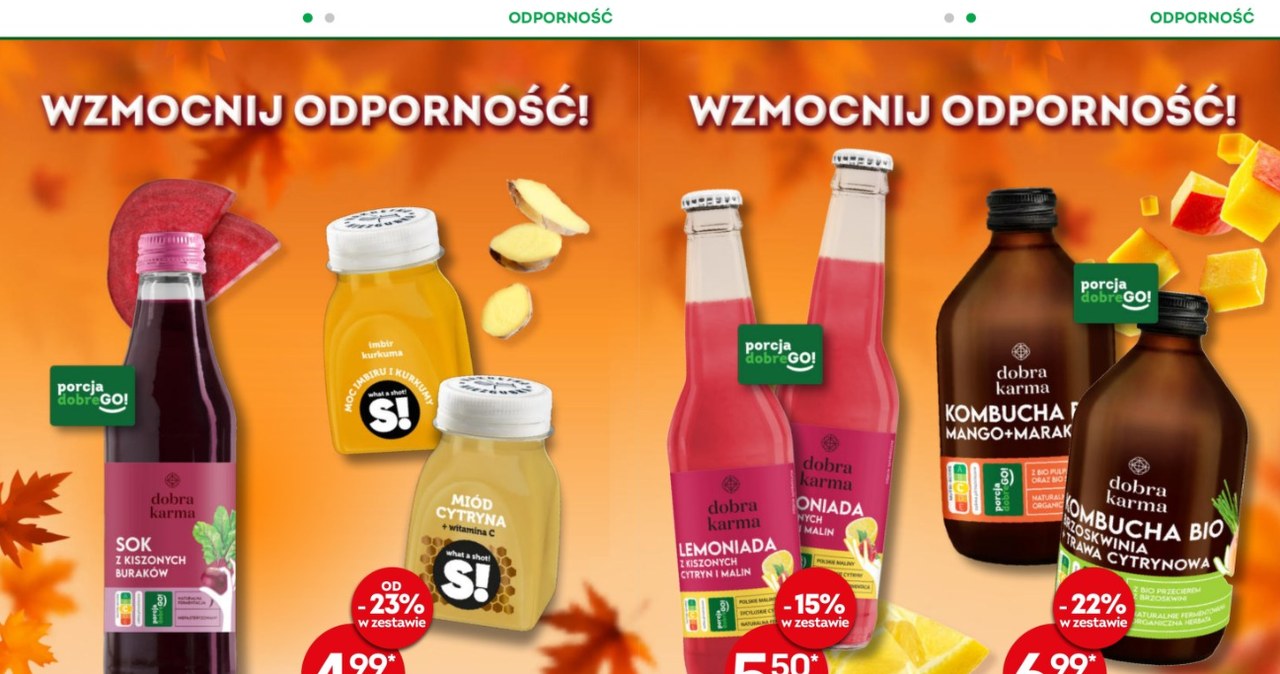 Kombucha i soki na odporność – naturalne wsparcie Twojego organizmu /Żabka /INTERIA.PL