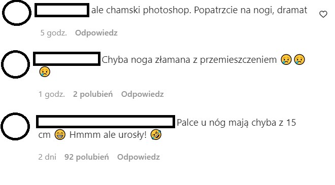 Komentarze na profilu Małgorzaty Rozenek-Majdan IG @m_rozenek/ /Instagram