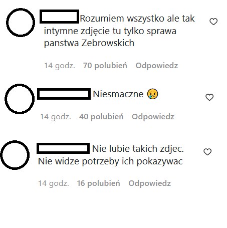 Komentarze na profilu Michała Żebrowskiego na IG @zebrowski.michal/ /Instagram