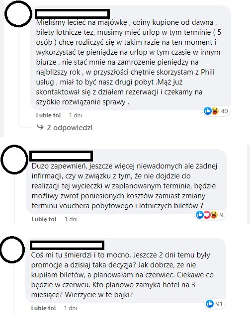 Komentarze pod postem na koncie @polacynazanzibarze /Facebook