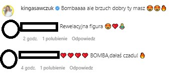 Komentarze pod wpisem Sylwii Bomby na IG @sylwiabomba /Instagram