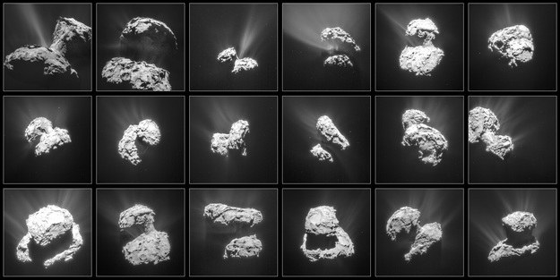 Kometa 67P w obiektywie sondy Rosetta. /materiały prasowe