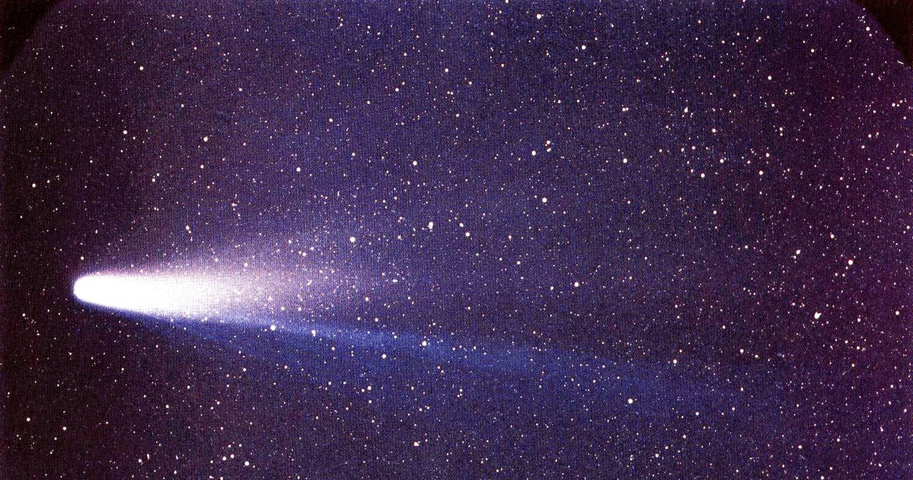 Kometa Halleya sfotografowana w 1986 r. / NASA/W. Liller /materiał zewnętrzny
