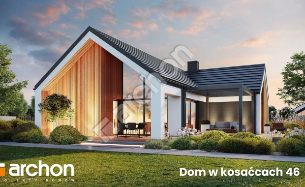 Komfortowa parterówka z efektem „wow” – zobacz projekt domu z wysoką strefą dzienną!