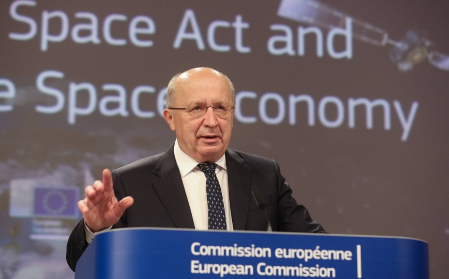 Komisarz UE ds. obrony Andrius Kubilius /EPA/OLIVIER HOSLET /PAP/EPA