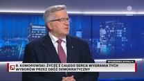 Komorowski w ''Gościu Wydarzeń'': Trzaskowski nie jest człowiekiem tylko salonów warszawskich