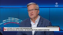 Komorowski w Polsat News: Niszczenie idei referendum