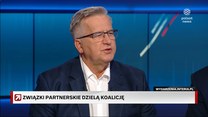 Komorowski w ''Prezydentach i premierach'' o związkach partnerskich: Namawiam Lewicę, aby wycofała się z różniących elementów