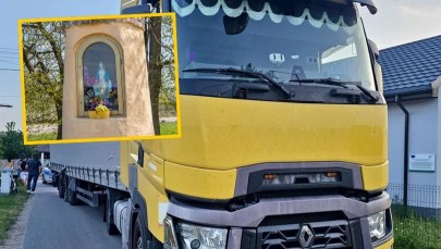 Kompletnie pijany staranował kapliczkę. Szybka reakcja świadków