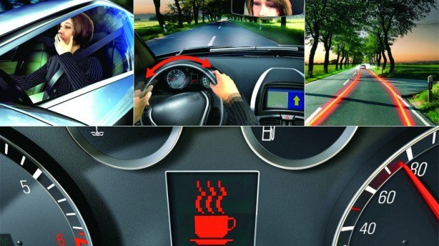 Monitorowanie zmęczenia Komputer sprawdza m.in., czy kierowca podąża swoim pasem ruchu. /Motor