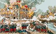 Komuna Paryska , 24 V 1871, pożar pałacu Tuileries /Encyklopedia Internautica