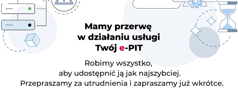 Komunikat na stronie Twój e-PIT /Interia pl /INTERIA.PL