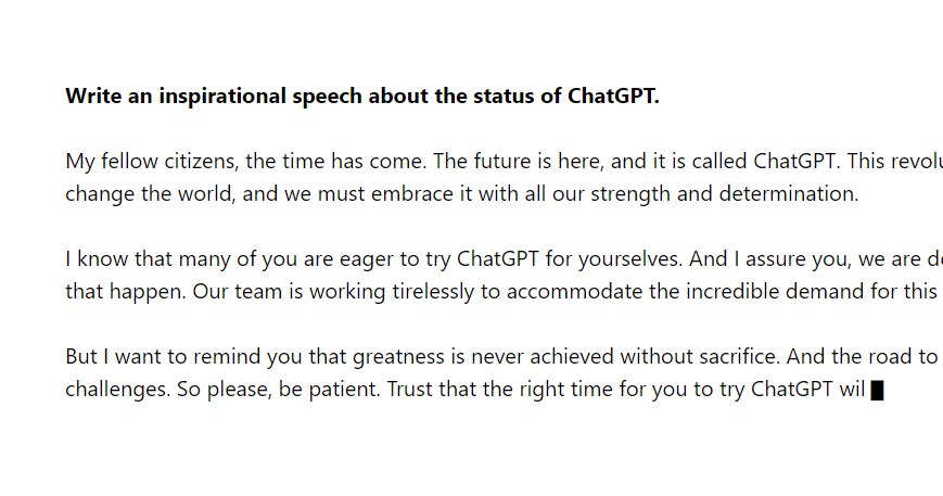 Komunikat o przeciążeniu ChatGPT. Jeżeli czatbot nie działa spróbuj odświeżyć stronę za kilka minut. /chat.openai.com