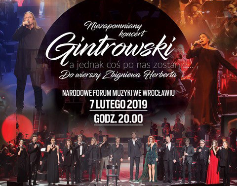 Koncert "Gintrowski - a jednak coś po nas zostanie" /materiały prasowe