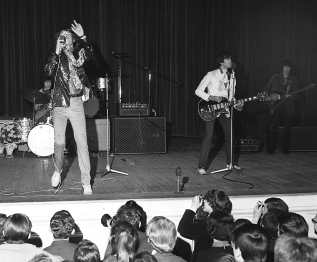 Koncert The Rolling Stones w Sali Kongresowej PKiN w Warszawie w 1967 roku /Cezary Marek Langda /PAP