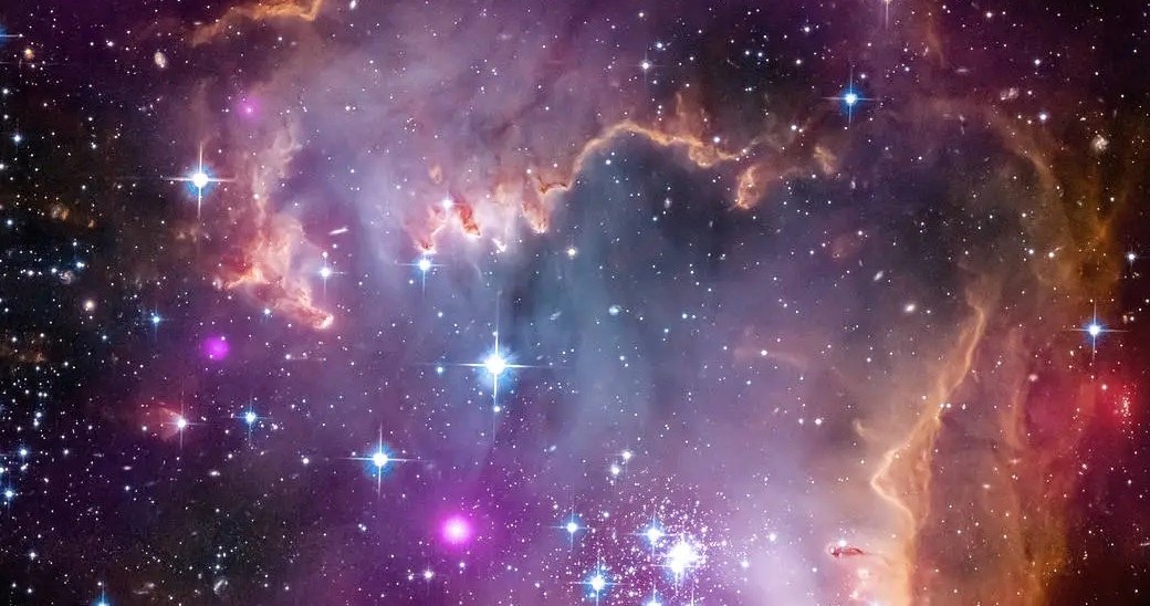 Końcówka „skrzydła” galaktyki Małego Obłoku Magellana /NASA/CXC/JPL-Caltech/STScI /domena publiczna