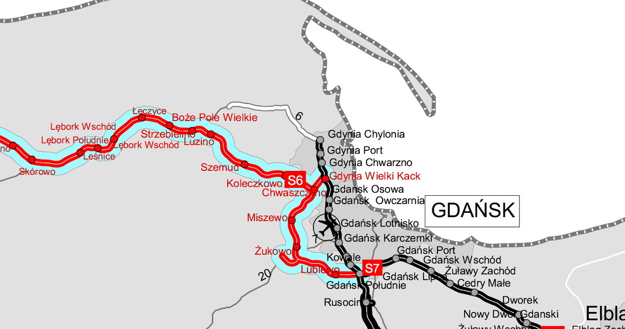 Kończą się prace na odcinku S6 Bożegopole Wielkie - Gdynia Wielki Kack /GDDKiA