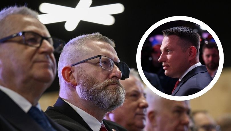 Konfederacja Korony Polski w najnowszym sondażu ma 10 procent poparcia i zaczyna deptać po piętach Konfederacji Sławomira Mentzena /Przemysław Piątkowski, Leszek Szymański /PAP