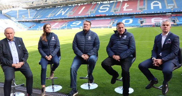 Konferencja dotycząca III Igrzysk Europejskich na Stadionie Miejskim im. Henryka Reymana w Krakowie /Józef Polewka /RMF FM