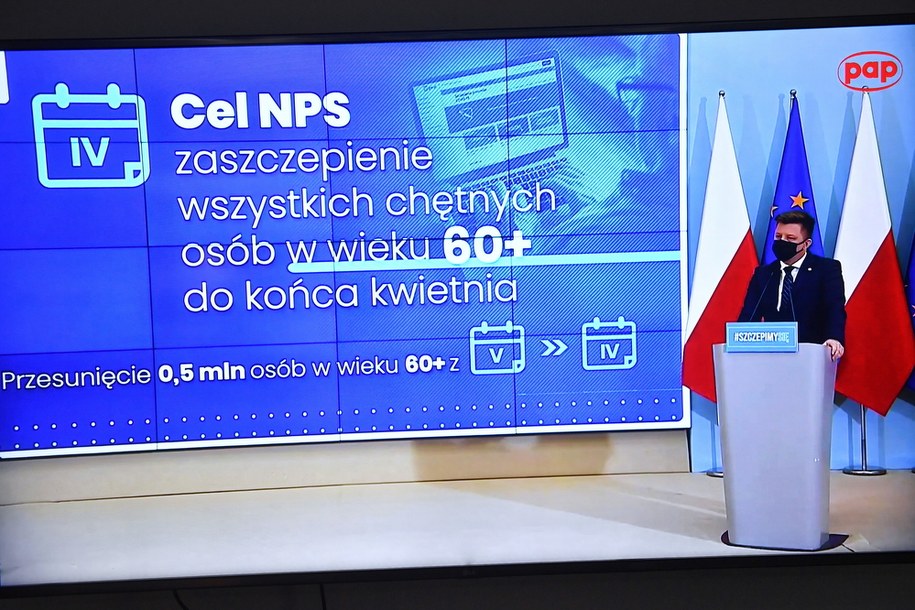 Konferencja Michała Dworczyka /Radek  Pietruszka /PAP