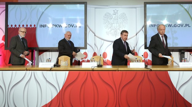 Konferencja Państwowej Komisji Wyborczej /Leszek Szymański /PAP