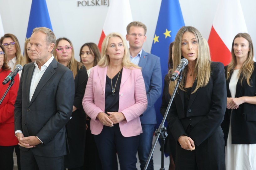 Konferencja prasowa Donalda Tuska, Ewy Kopacz  i Małgorzaty Rozenek-Majdan