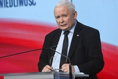Konferencja prasowa Kaczyńskiego i Brudzińskiego