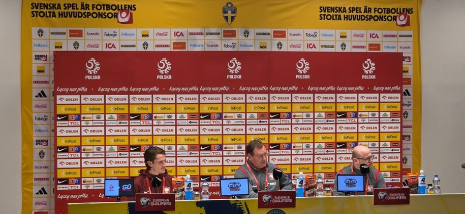 Konferencja prasowa przed meczem eliminacyjnym /Tomasz Staniszewski