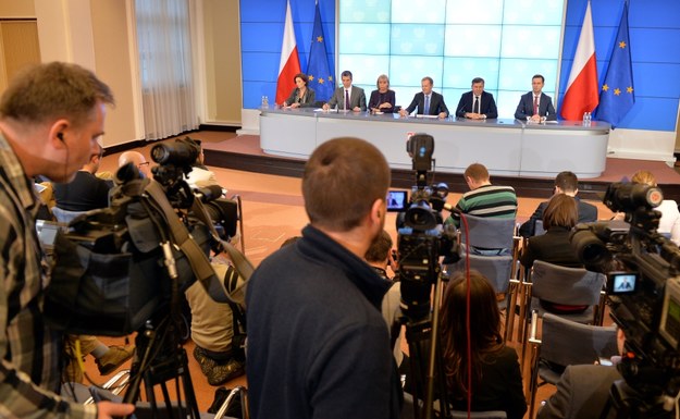 Konferencja ws. planów rządu na 2014 rok /Radek Pietruszka /PAP