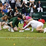 ​Konfetti i puzzle na kortach Wimbledonu. Protest emerytów z Just Stop Oil