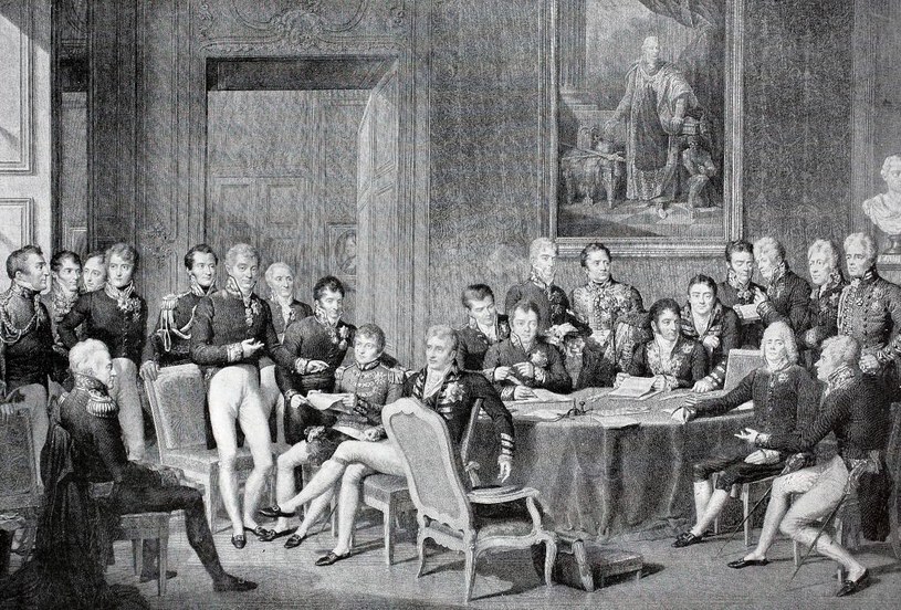 Kongres wiedeński, 1814. Obraz autorstwa Jeana-Baptista Isabey /Bildagentur-online/Contributor /Getty Images