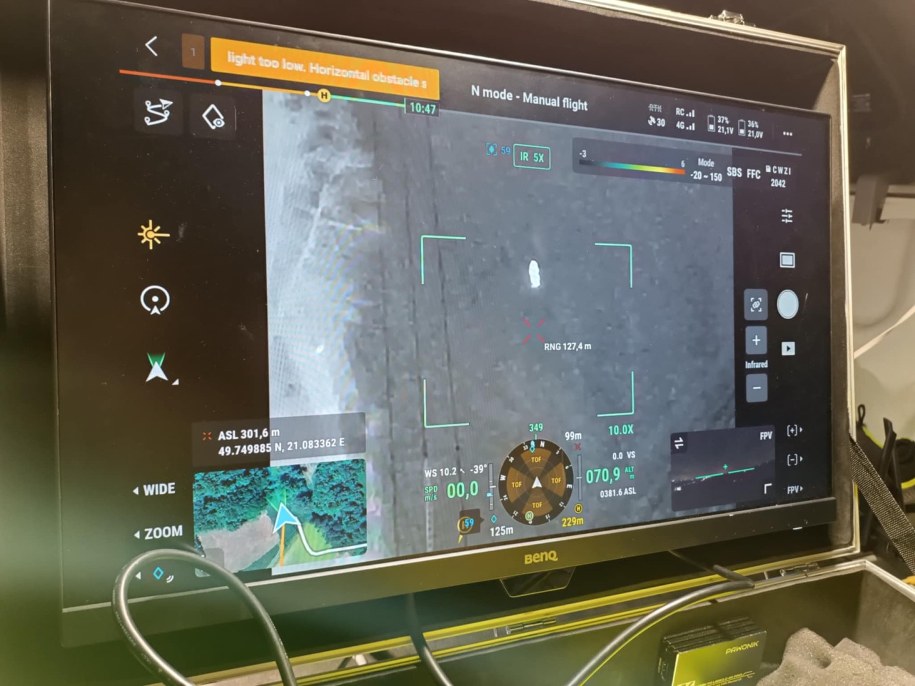 Konieczne było użycie drona z termowizją /OSP Moszczenica /