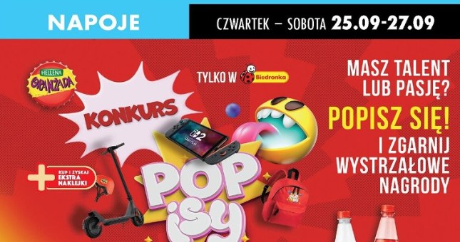 Konkurs „POPISy z Oranżadą Hellena” tylko w Biedronce /Biedronka /INTERIA.PL