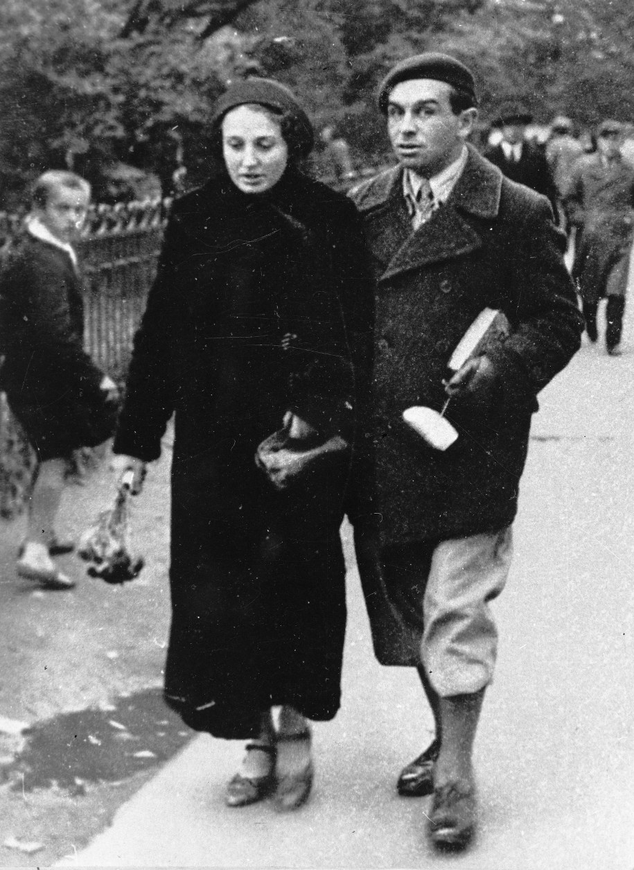 Konstanty Ildefons Gałczyński z żoną, Natalią. /CAF /PAP