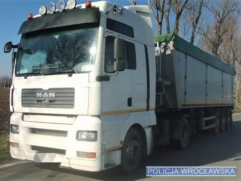 Kontrolowany TIR /Policja Dolnośląska /Policja