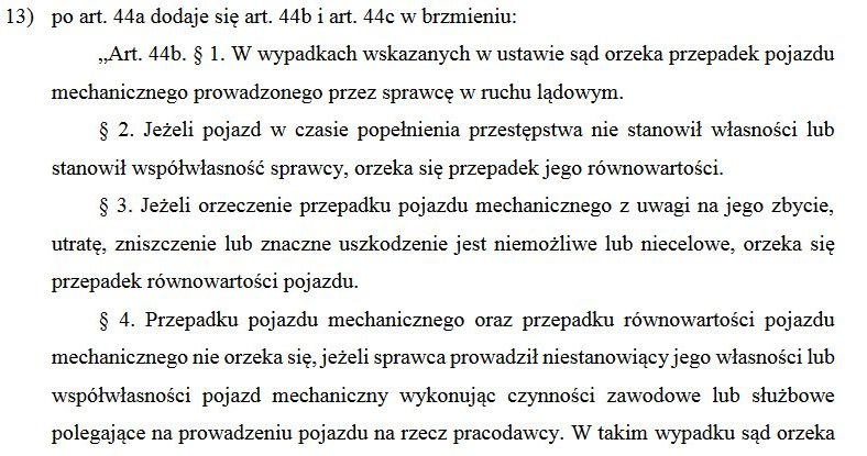 Kontrowersyjne zapisu z proponowanego brzmienia kodeksu karnego /Informacja prasowa