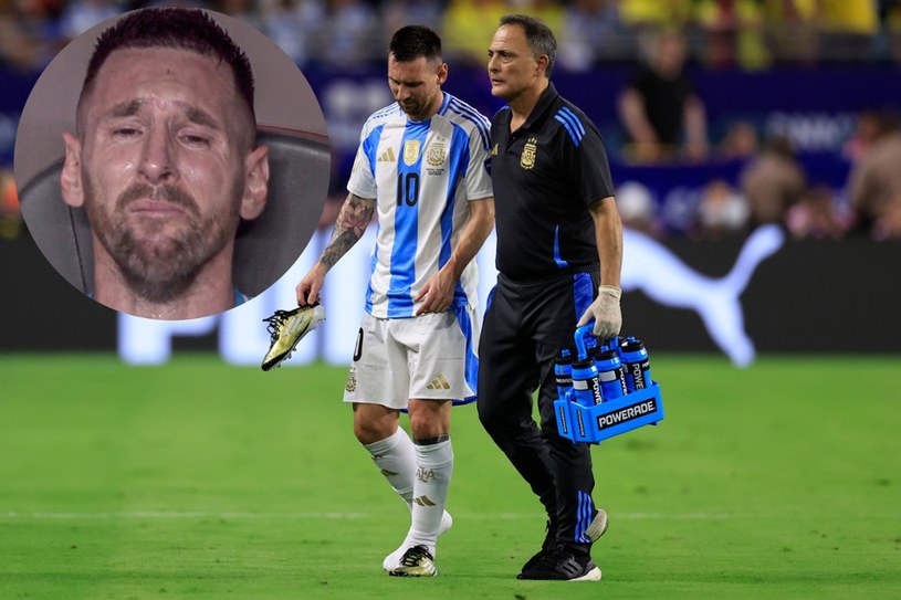 Kontuzjowany Messi we łzach, Argentyna z pucharem. Skandal przed meczem