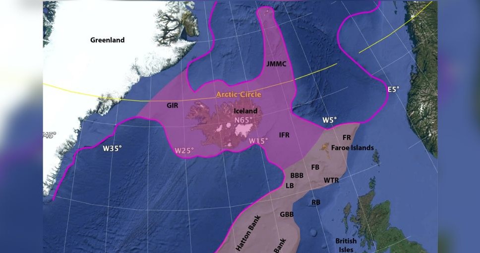 Kontynent Icelandia mógł rozciągać się między Grenlandią a Skandynawią do około 10 mln lat temu, podczas gdy inny obecnie zatopiony region na zachód od Wielkiej Brytanii i Irlandii stanowił część Wielkiej Icelandii /materiały prasowe