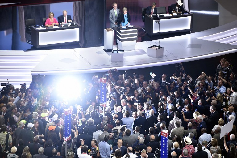 Konwencja Republikanów miała miejsce w Cleveland, w stanie Ohio /BRENDAN SMIALOWSKI / AFP /AFP