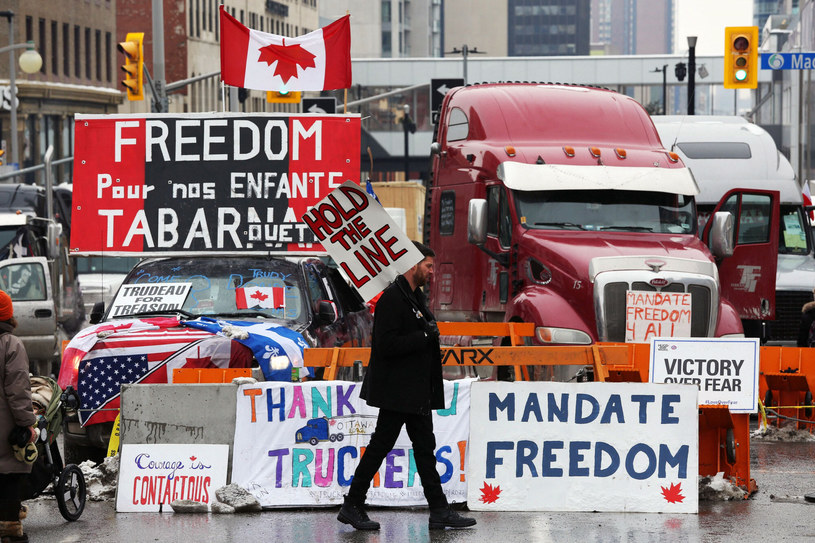 "Konwój wolności" w Ottawie /DAVE CHAN/AFP /East News