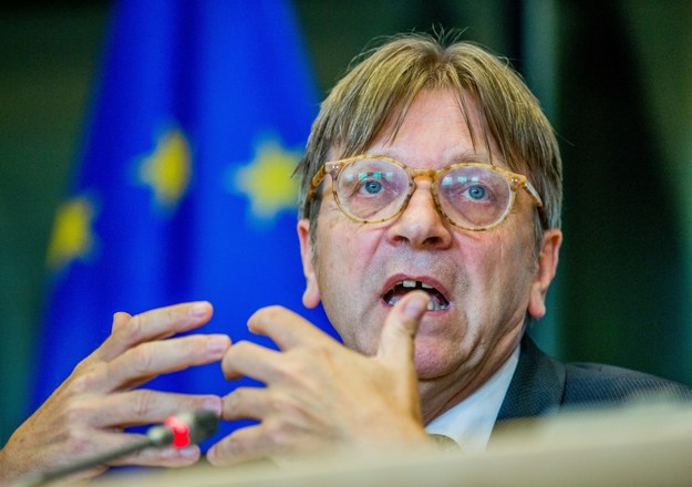 Koordynator ds. Brexitu w Parlamencie Europejskim Guy Verhofstadt /STEPHANIE LECOCQ  /PAP/EPA
